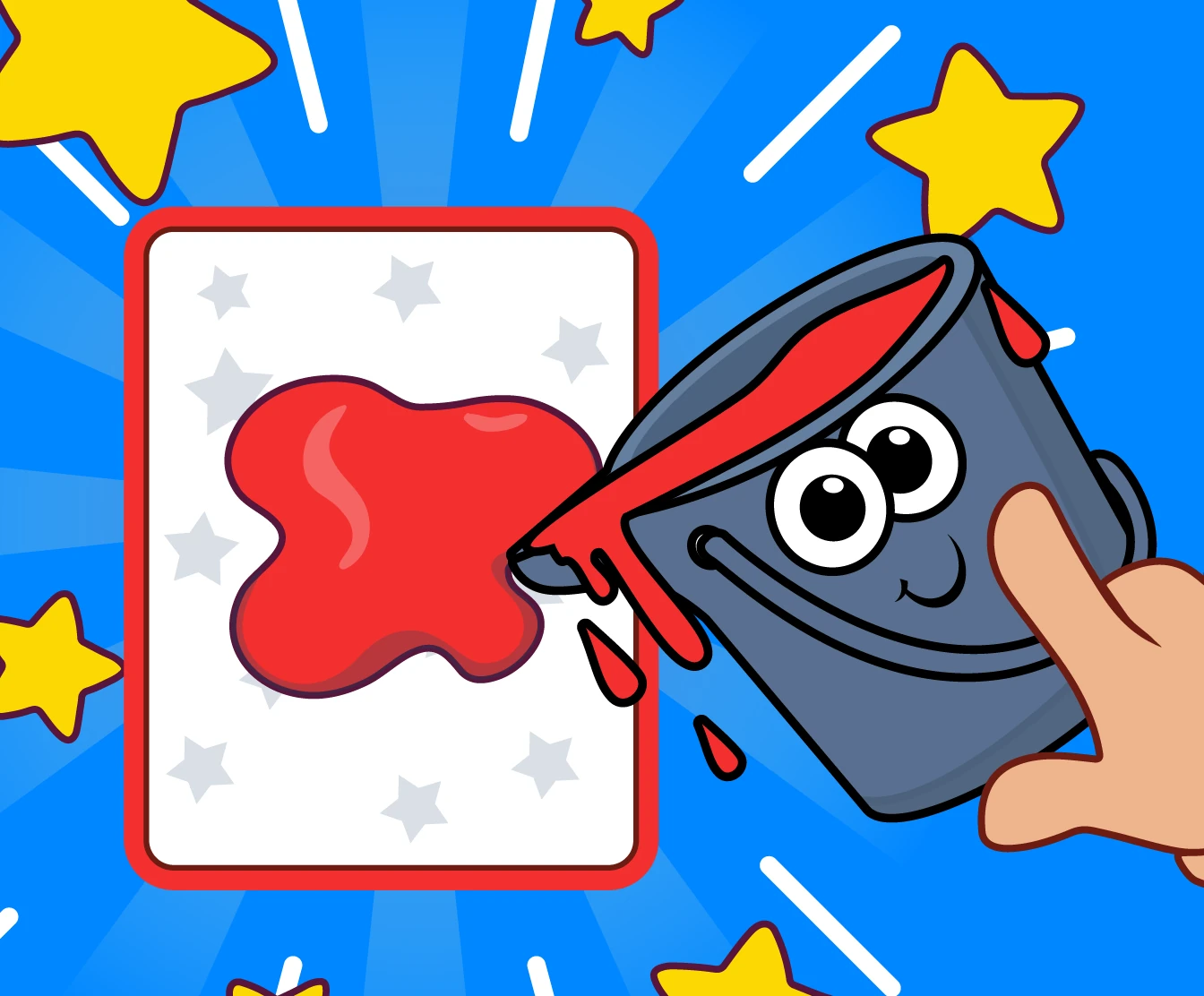 Color-learning flashcard game for age 2