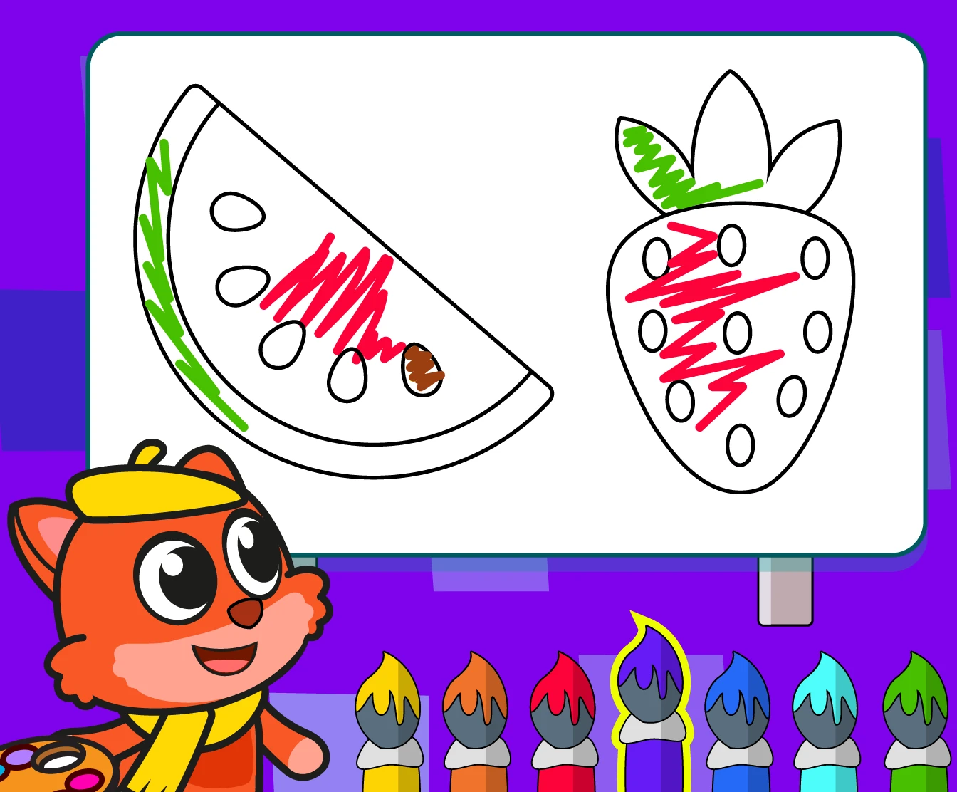 Coloring activity for age 3