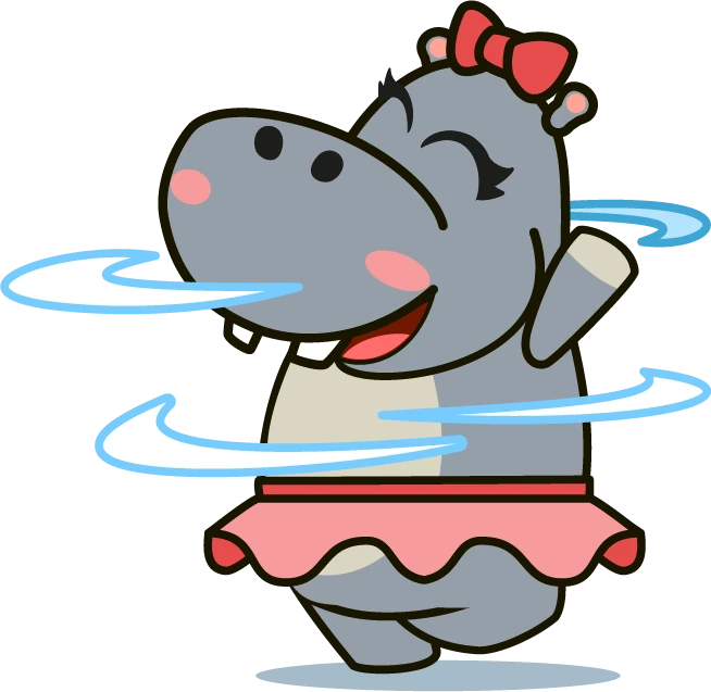 Luna the hippo