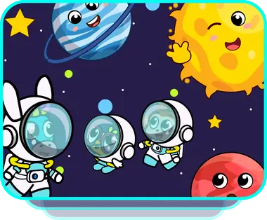 Space and planets content card